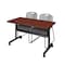 Kobe Rectangle FlipTop Table, 48" W, 29" H, Laminate Top, Cherry MKFTM4824CH44GY - alternate 1